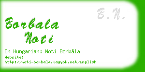 borbala noti business card