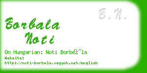 borbala noti business card